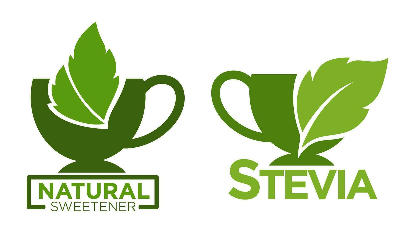Naturel stevia biologique édulcorant pour vaisselle vecteur