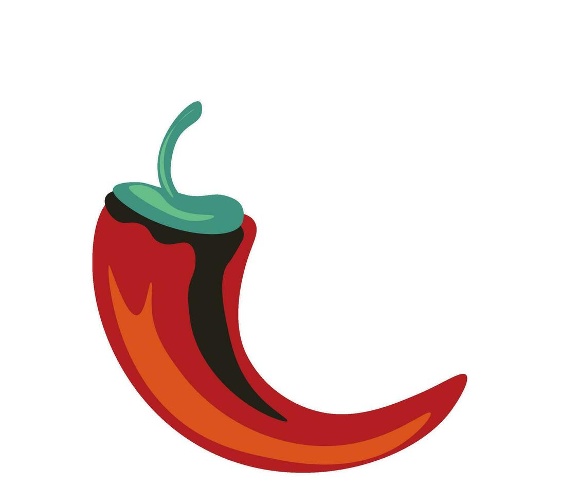 chaud le Chili poivre, Frais produit ingrédient vecteur