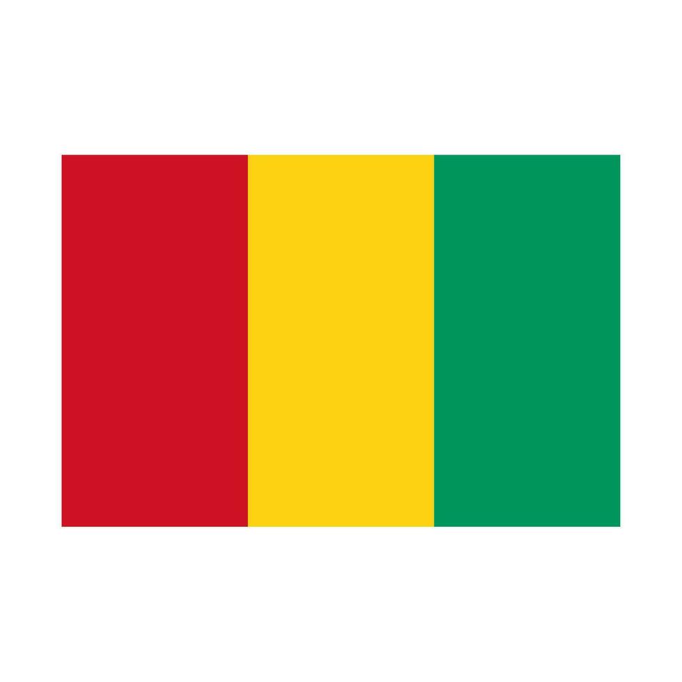 nationale pays drapeau de Guinée vecteur