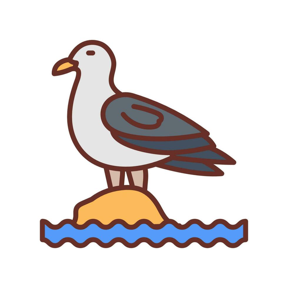 mer mouette icône dans vecteur. illustration vecteur