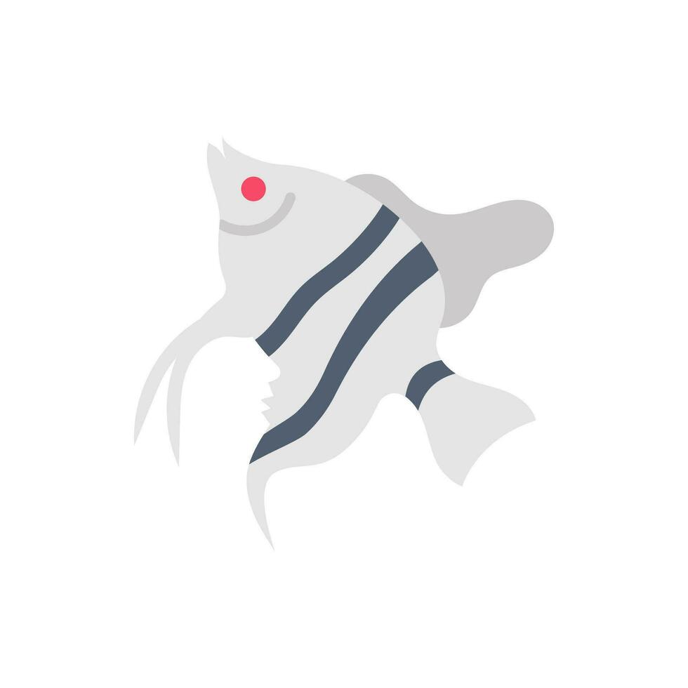 ange poisson icône dans vecteur. illustration vecteur