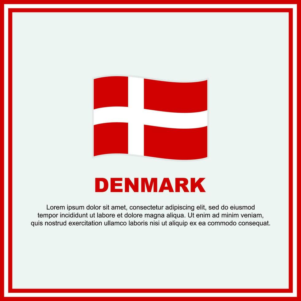 Danemark drapeau Contexte conception modèle. Danemark indépendance journée bannière social médias poste. Danemark bannière vecteur