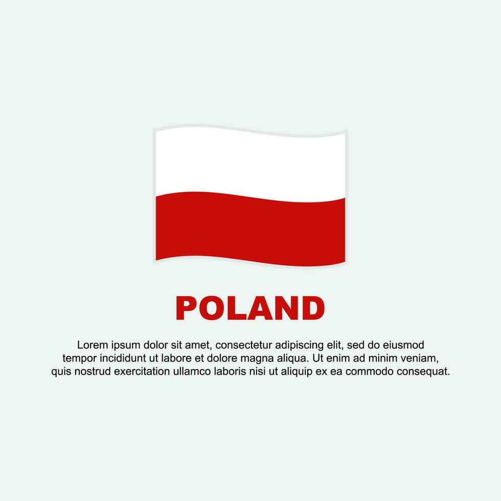 Pologne drapeau Contexte conception modèle. Pologne indépendance journée bannière social médias poste. Pologne Contexte vecteur