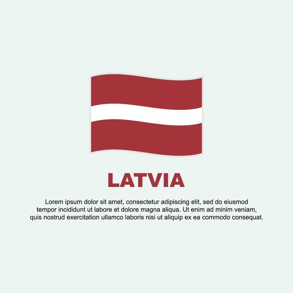 Lettonie drapeau Contexte conception modèle. Lettonie indépendance journée bannière social médias poste. Lettonie Contexte vecteur