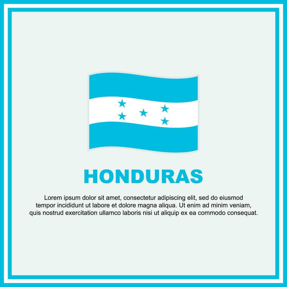 Honduras drapeau Contexte conception modèle. Honduras indépendance journée bannière social médias poste. Honduras bannière vecteur