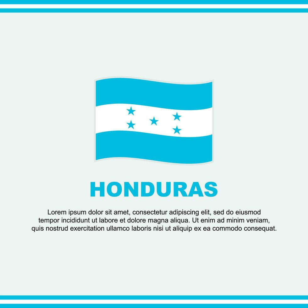 Honduras drapeau Contexte conception modèle. Honduras indépendance journée bannière social médias poste. Honduras conception vecteur