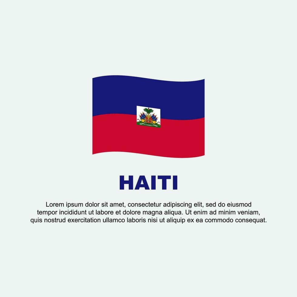 Haïti drapeau Contexte conception modèle. Haïti indépendance journée bannière social médias poste. Haïti Contexte vecteur