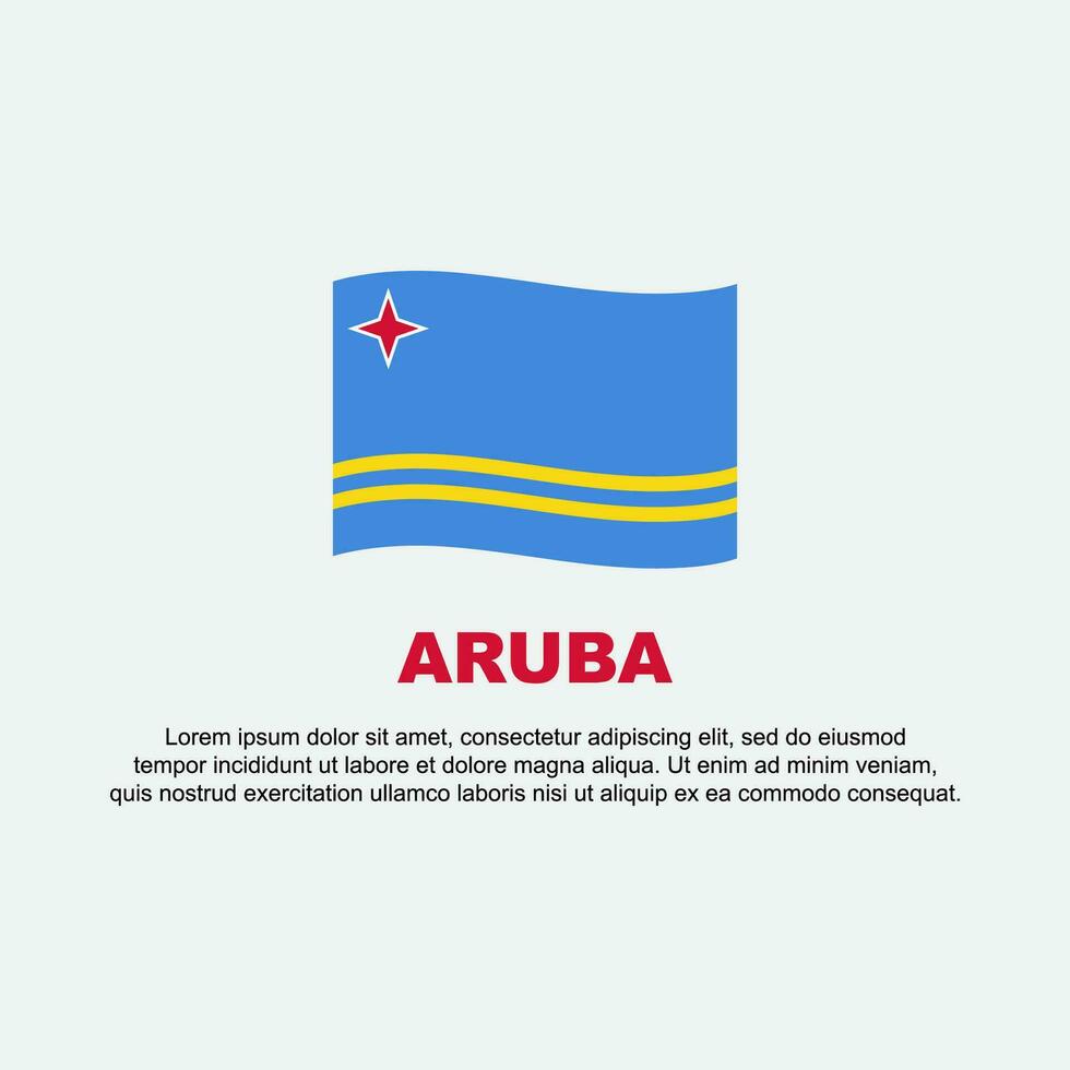 aruba drapeau Contexte conception modèle. aruba indépendance journée bannière social médias poste. aruba Contexte vecteur