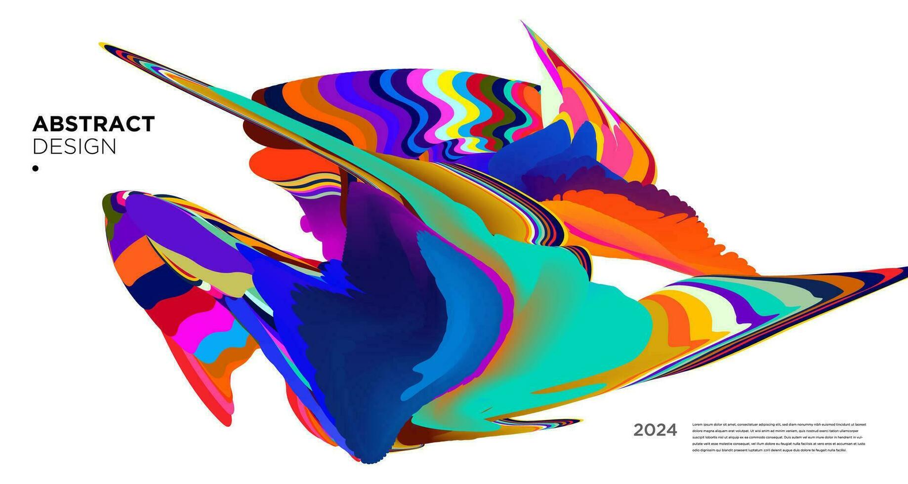vecteur coloré abstrait psychédélique liquide et fluide Contexte modèle 2024