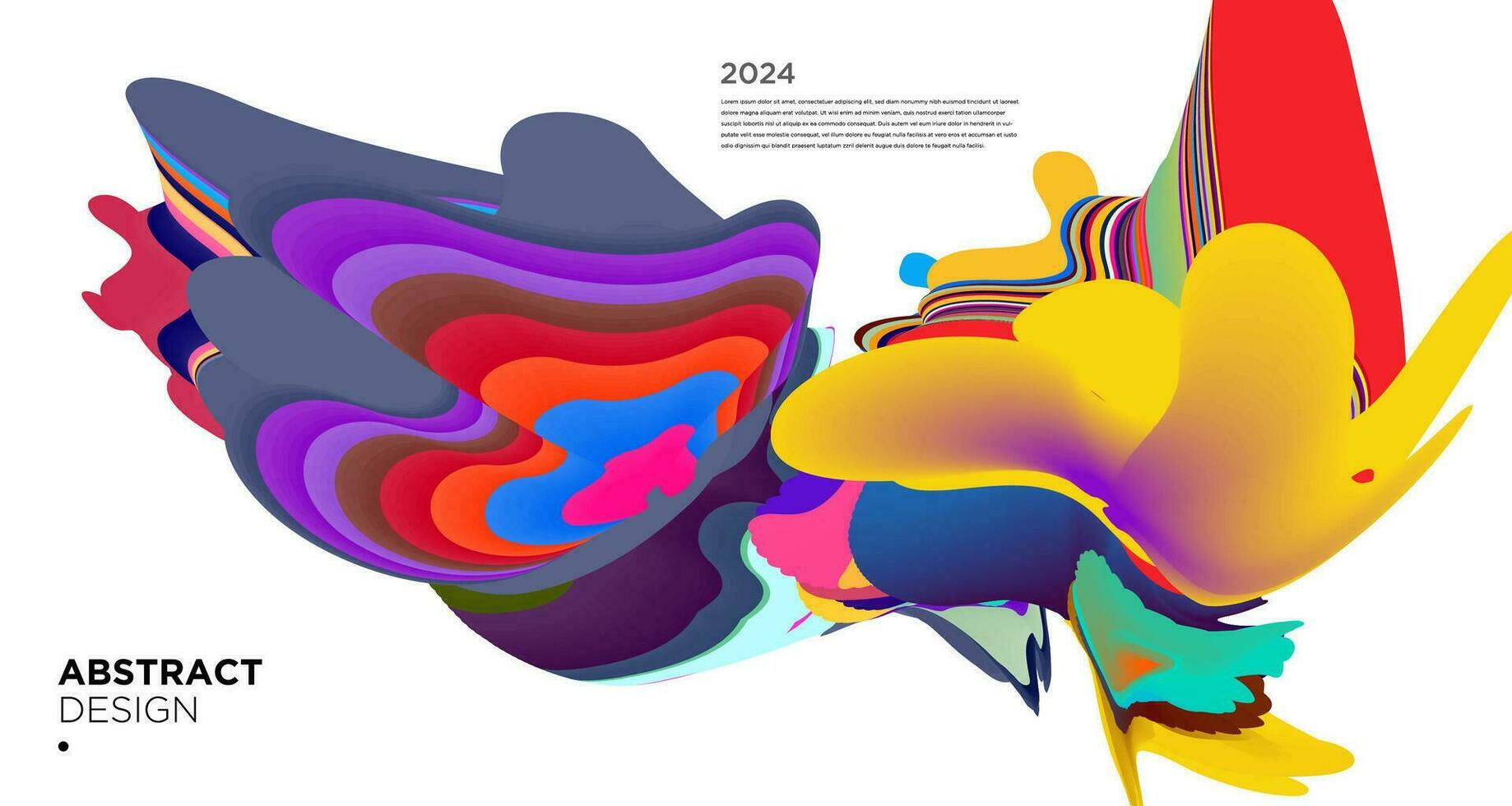 vecteur coloré abstrait psychédélique liquide et fluide Contexte modèle 2024