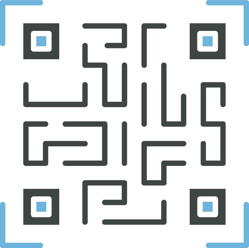 qr code icône vecteur image. adapté pour mobile applications, la toile applications et impression médias.