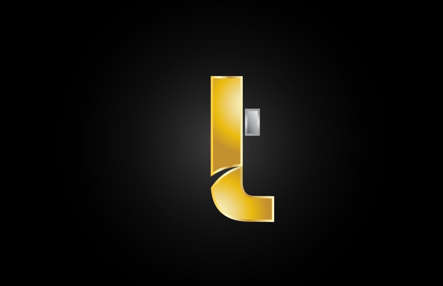 or argent métal logo t alphabet lettre icône du design pour l'entreprise vecteur