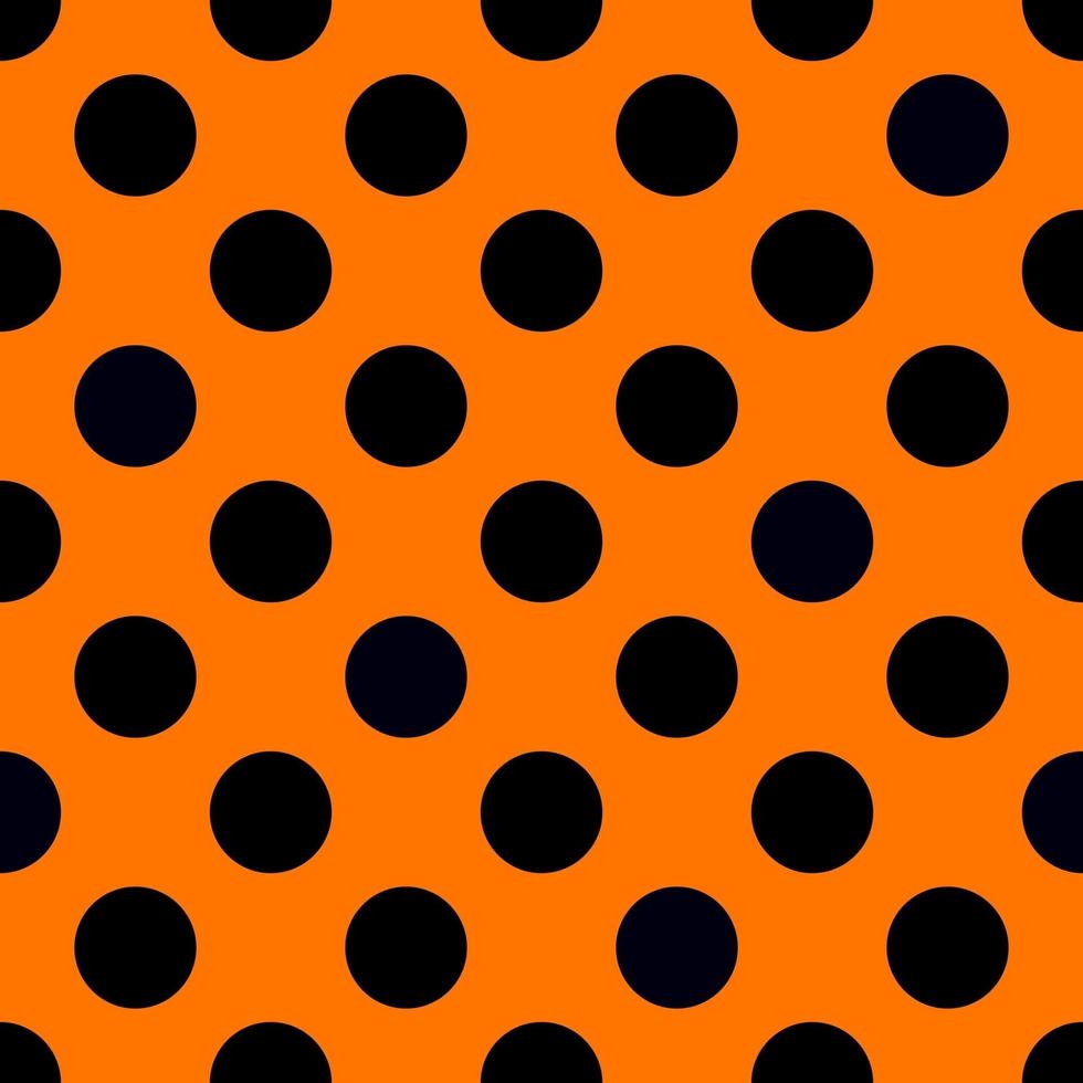 modèle sans couture d'halloween avec des points. texture orange et noire vecteur