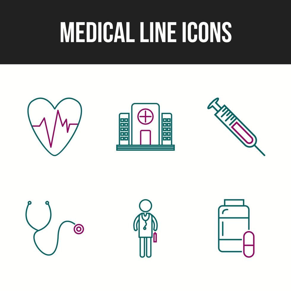 icônes médicales à usage personnel et commercial vecteur