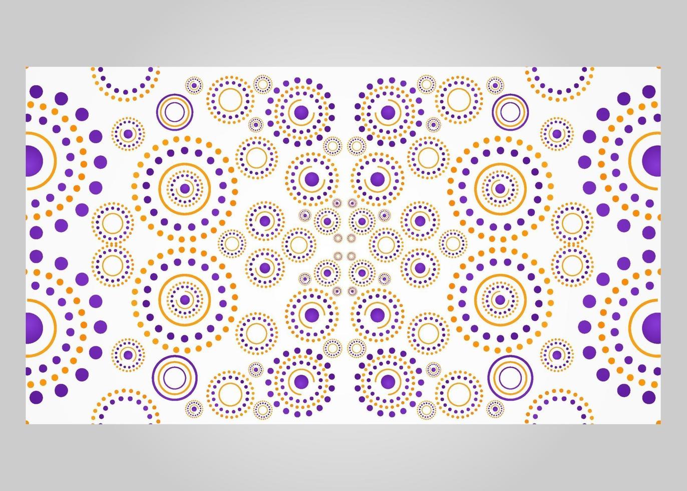 fond abstrait cercle orange et violet vecteur