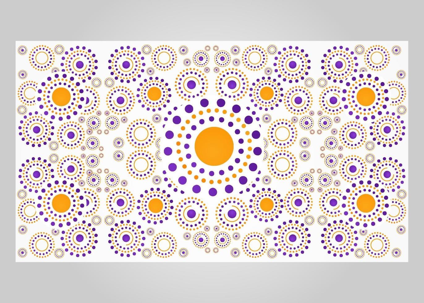 fond abstrait cercle orange et violet vecteur