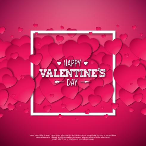 Happy Valentines Day Design vecteur