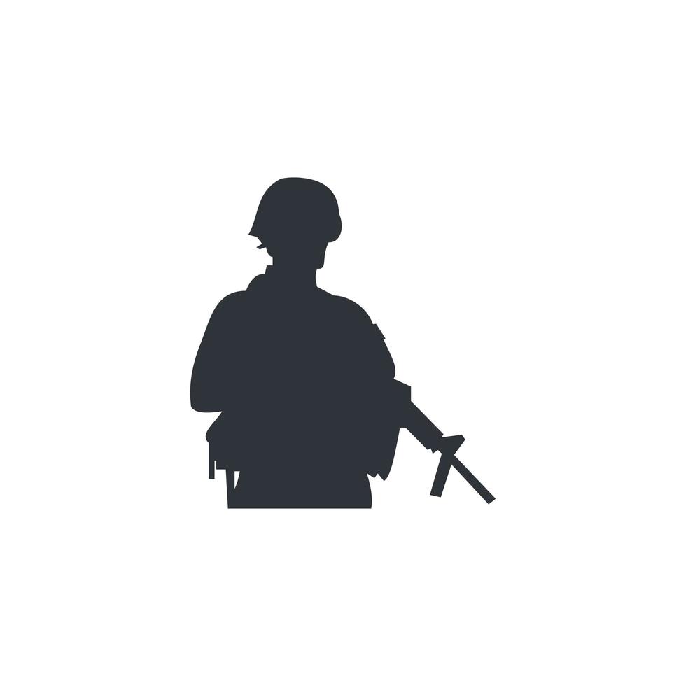 modèle de logo de tir, vecteur de conception de pistolet, jeu de l'armée.