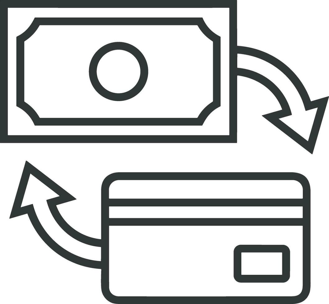 argent échange Paiement icône symbole vecteur image. illustration de le dollar devise pièce de monnaie graphique conception image