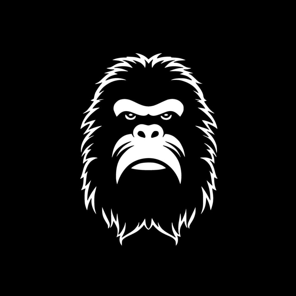 bigfoot - minimaliste et plat logo - vecteur illustration