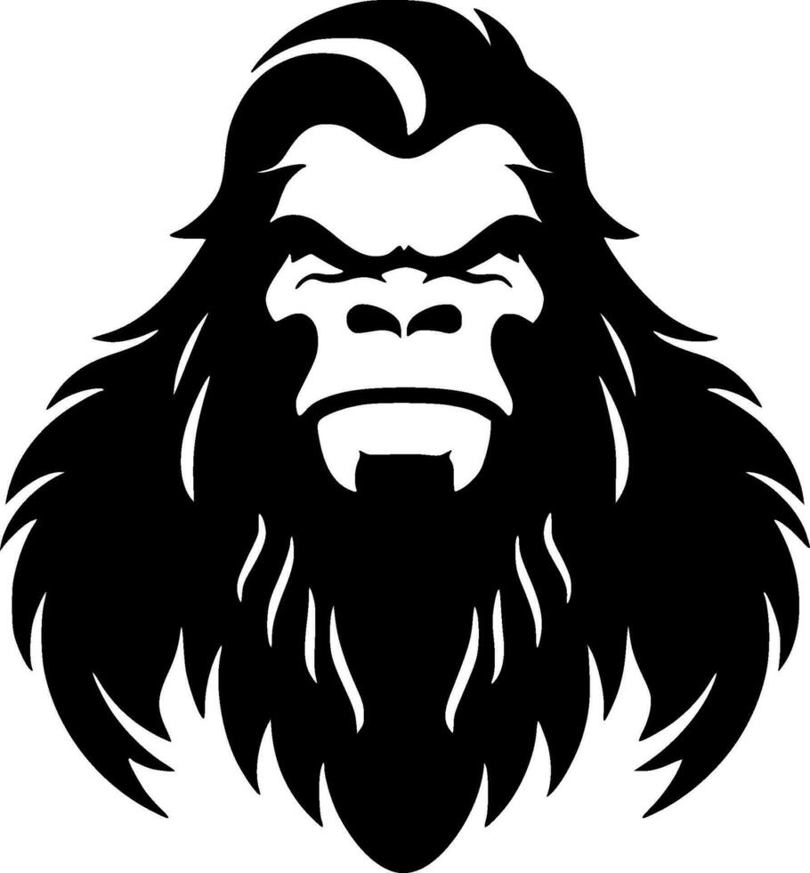 bigfoot - minimaliste et plat logo - vecteur illustration