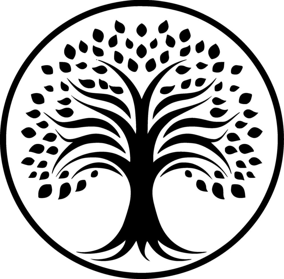 arbre - haute qualité vecteur logo - vecteur illustration idéal pour T-shirt graphique