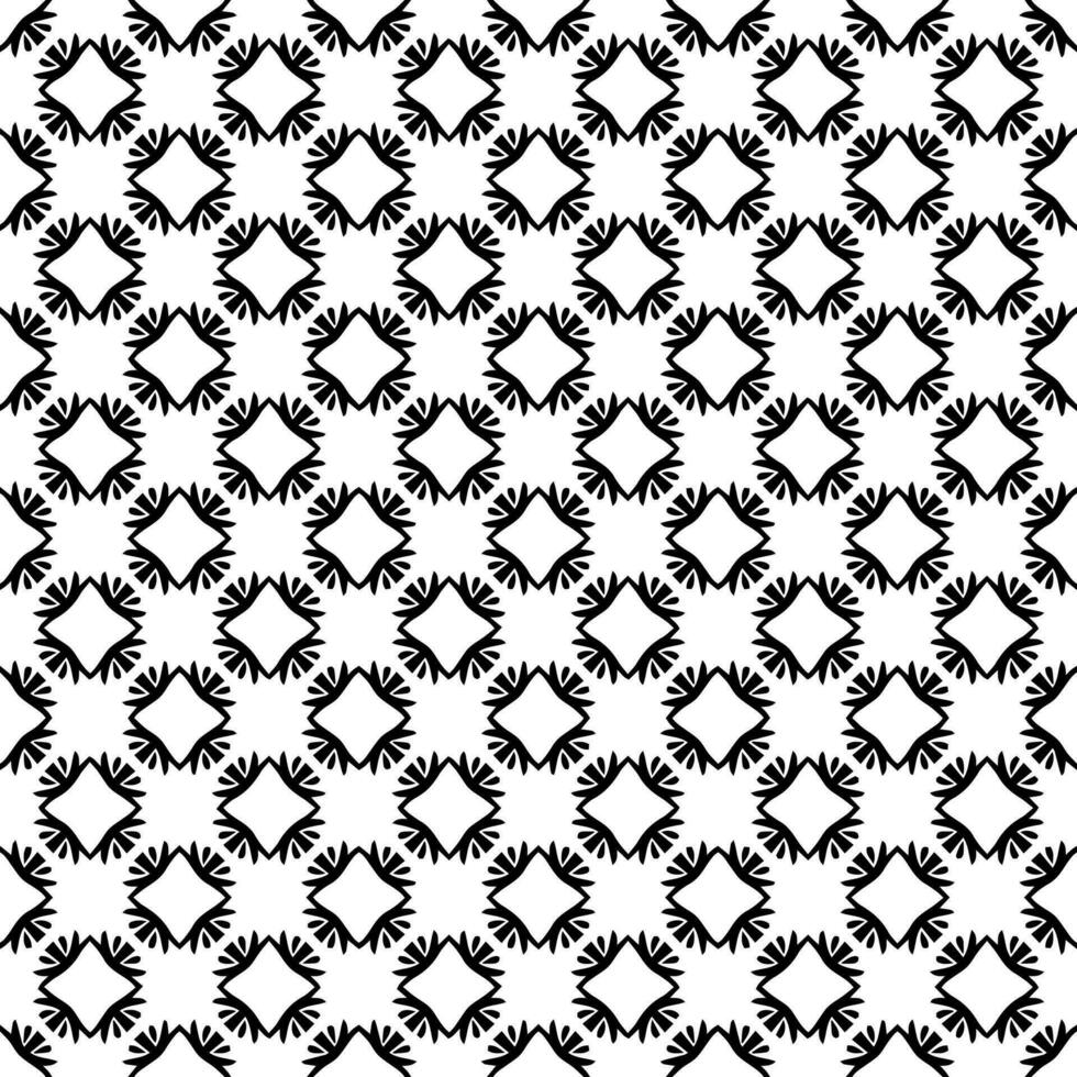 motif abstrait sans couture noir et blanc. arrière-plan et toile de fond. conception ornementale en niveaux de gris. vecteur