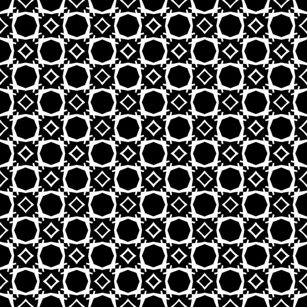 motif abstrait sans couture noir et blanc. arrière-plan et toile de fond. conception ornementale en niveaux de gris. vecteur