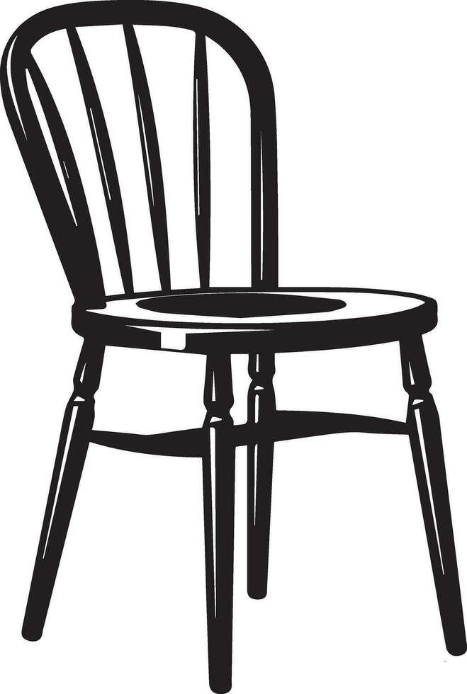 chaise vecteur silhouette illustration noir Couleur