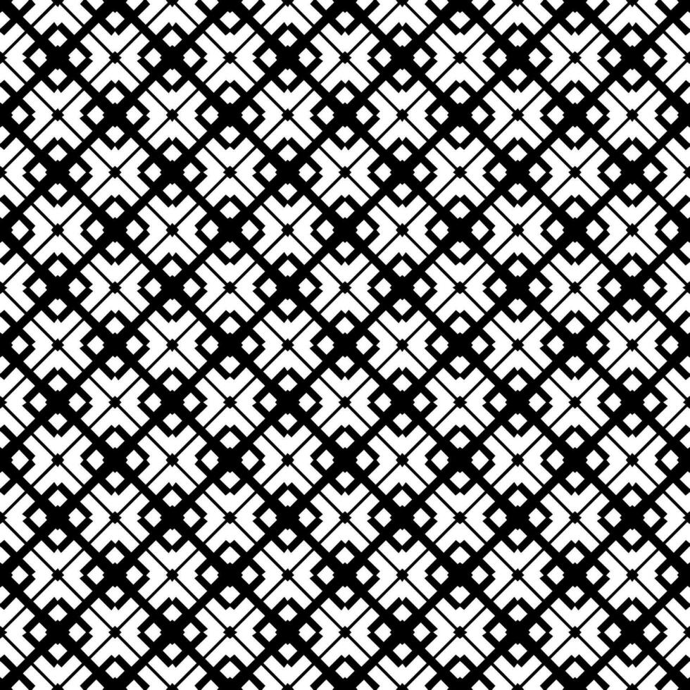 motif abstrait sans couture noir et blanc. arrière-plan et toile de fond. conception ornementale en niveaux de gris. vecteur