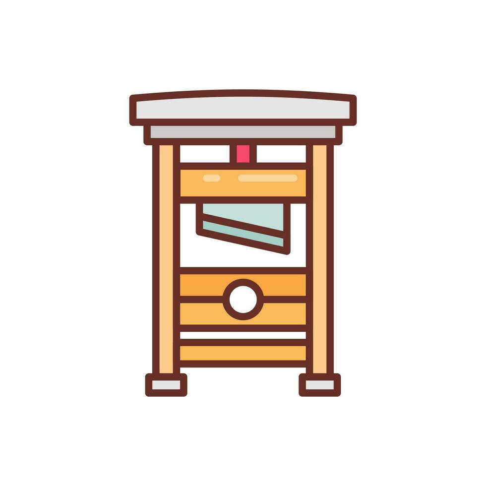 guillotine icône dans vecteur. illustration vecteur