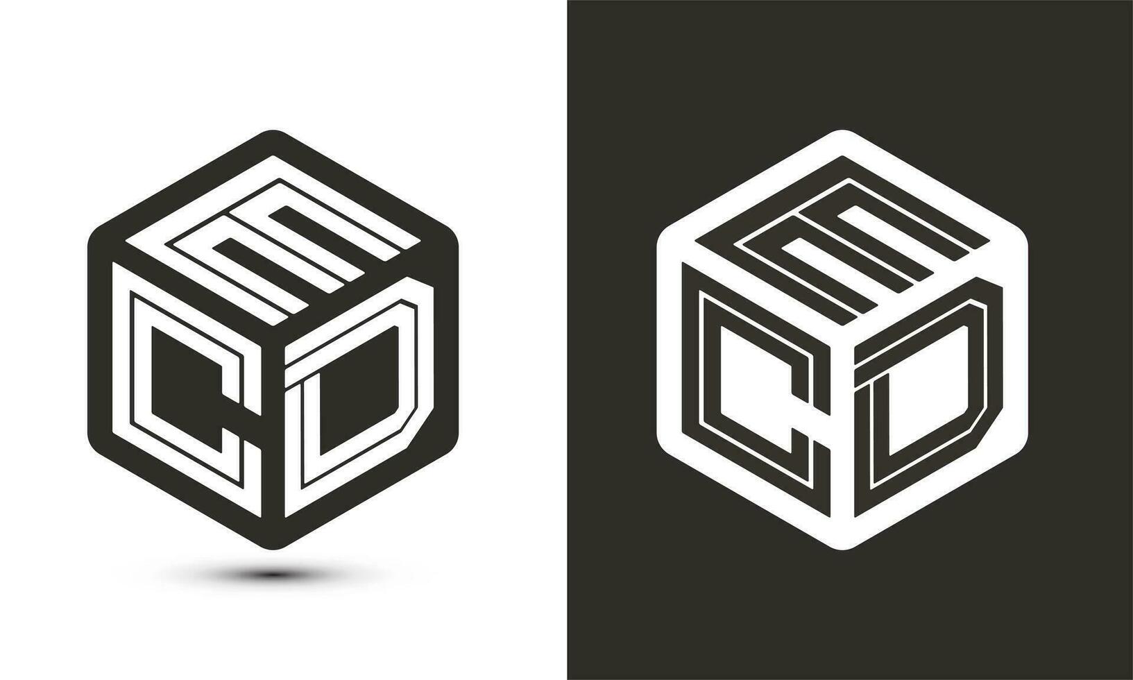 DPE lettre logo conception avec illustrateur cube logo, vecteur logo moderne alphabet Police de caractère chevauchement style.