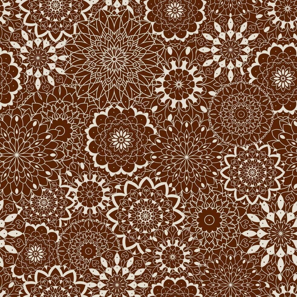 sans couture mandala modèle. Islam, arabe, Indien, ottoman, turc motifs. Oriental interminable Contexte pour fond d'écran, emballage papier, textile vecteur