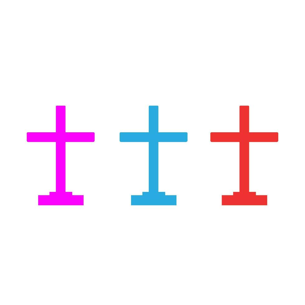 Christian traverser vecteur icône. religion illustration signe. credo symbole. confession logo.