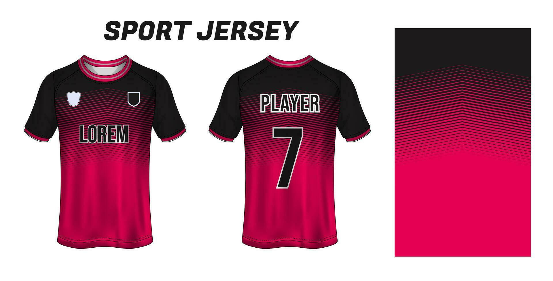 sport Jersey conception en tissu textile pour sublimation vecteur