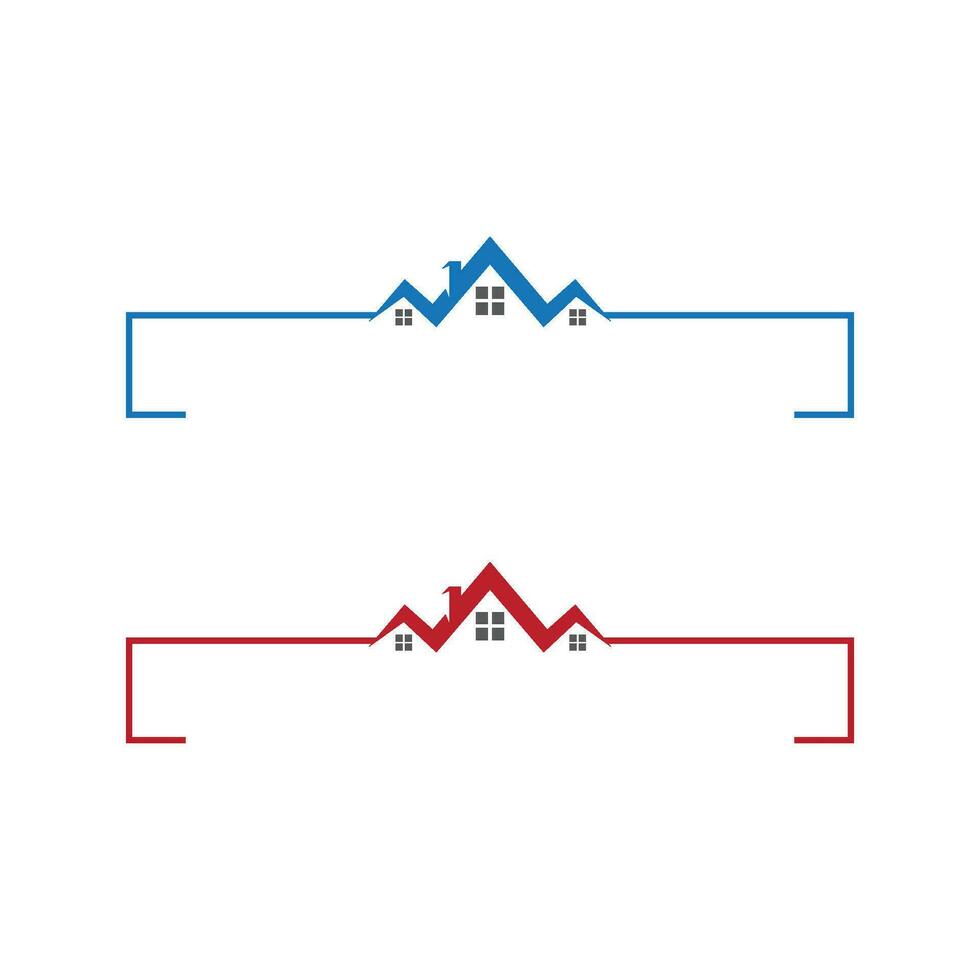 création de logo de propriété et de construction vecteur