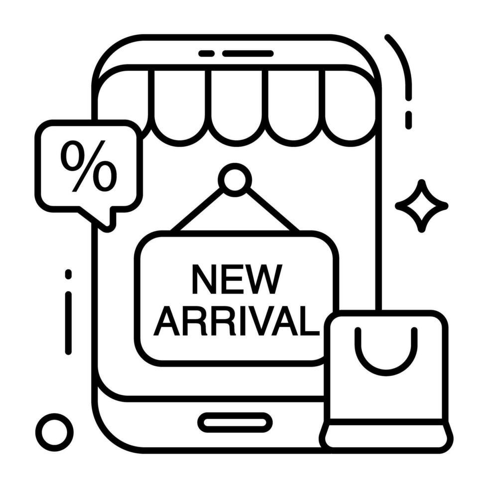 icône de conception unique des achats en ligne vecteur