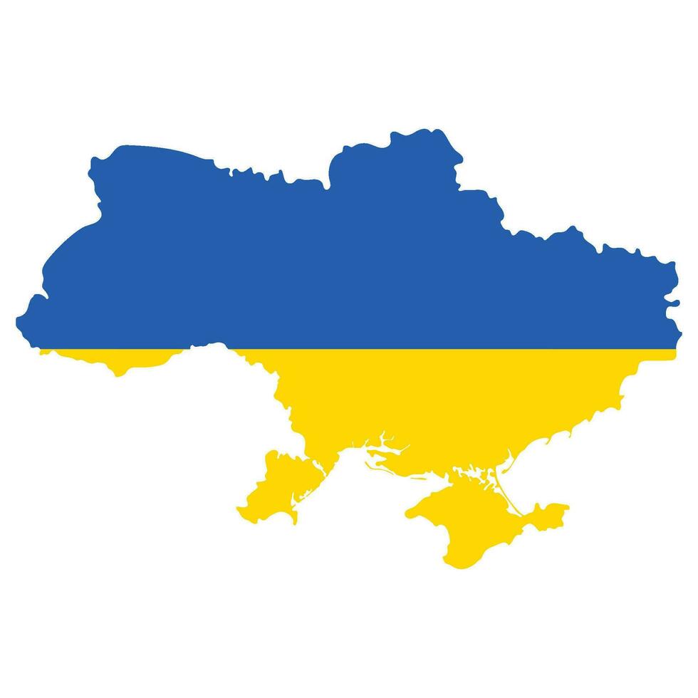 carte de Ukraine avec Ukraine nationale drapeau vecteur