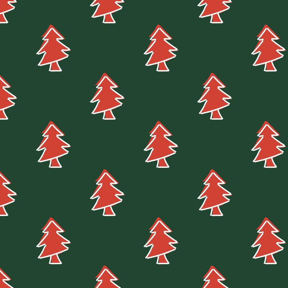 Noël arbre tuile vecteur conception illustration