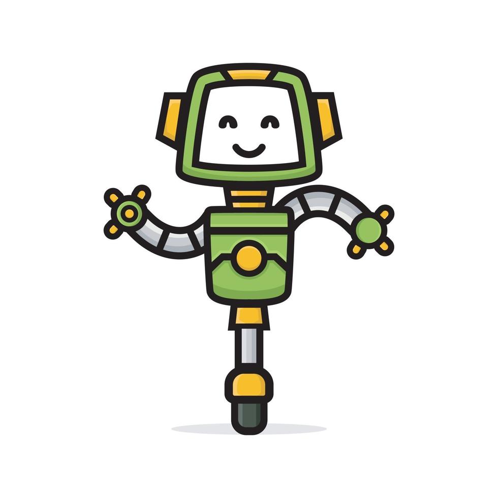 illustration d'un robot mignon vecteur