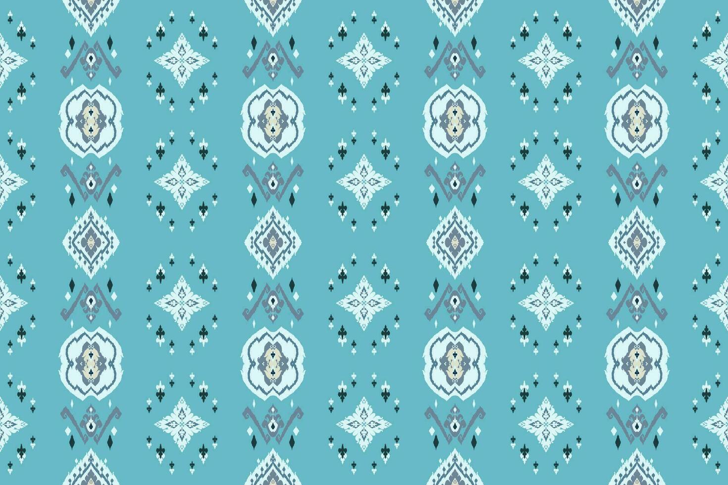 ikat tribal Indien sans couture modèle. ethnique aztèque en tissu tapis mandala ornement originaire de boho chevron textile.géométrique africain américain Oriental traditionnel vecteur illustrations. broderie style.