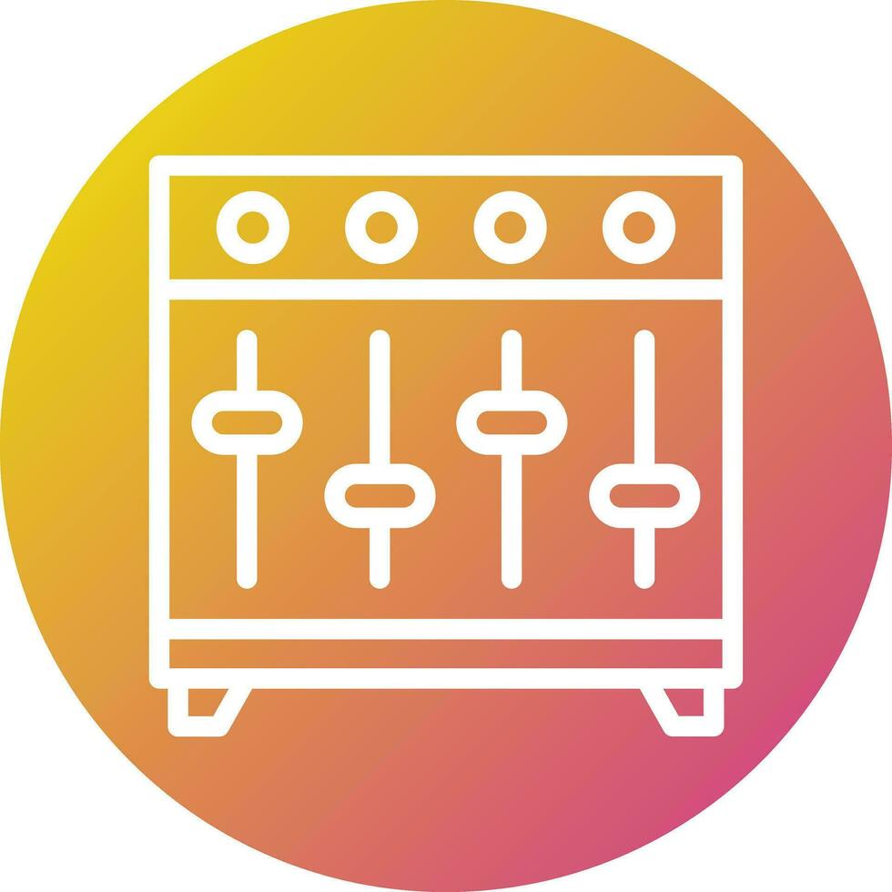 la musique égaliseur vecteur icône conception illustration