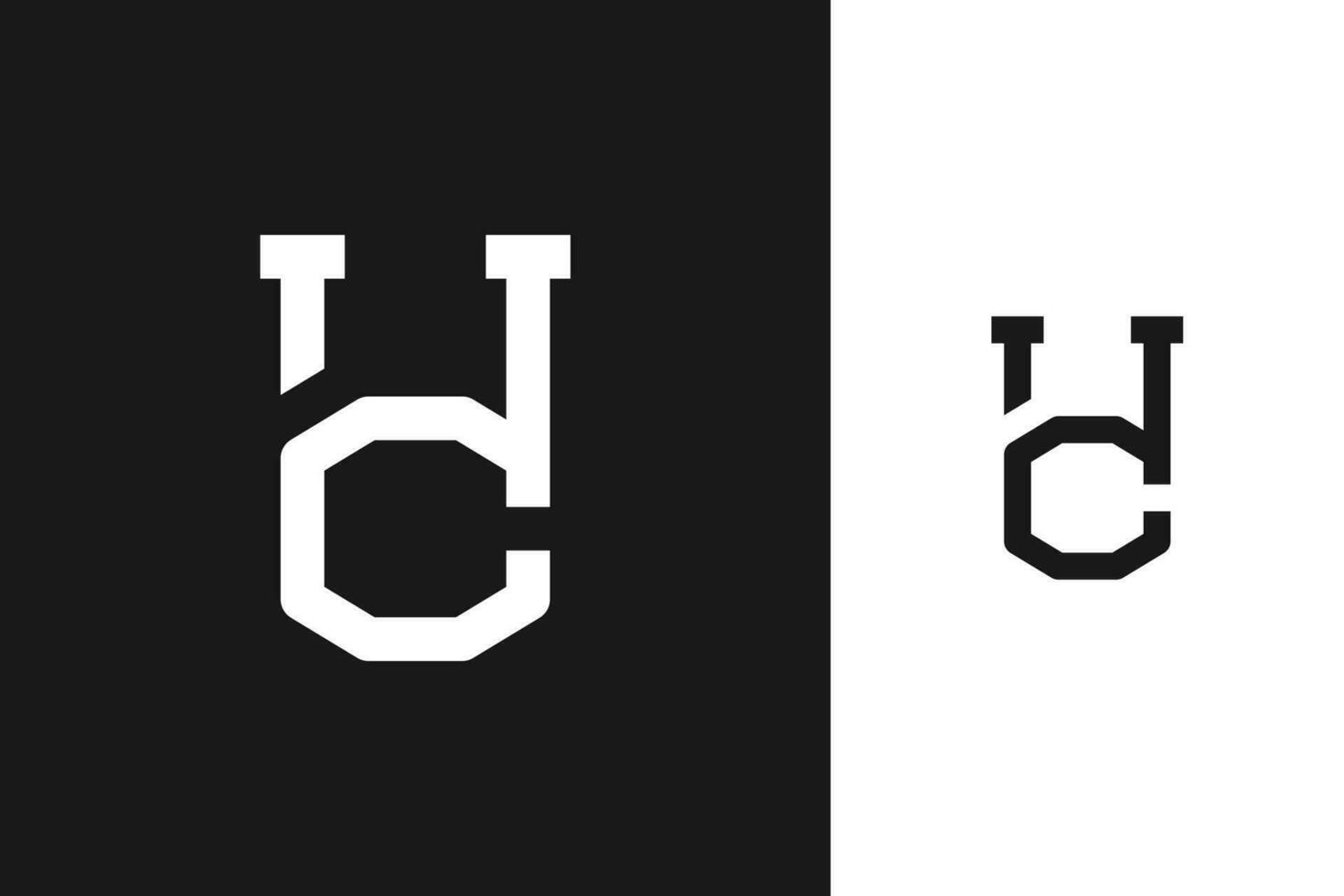 c h lettre monogramme logo conception vecteur