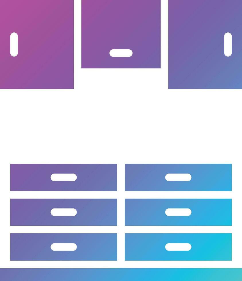 illustration de conception d'icône de vecteur de placard