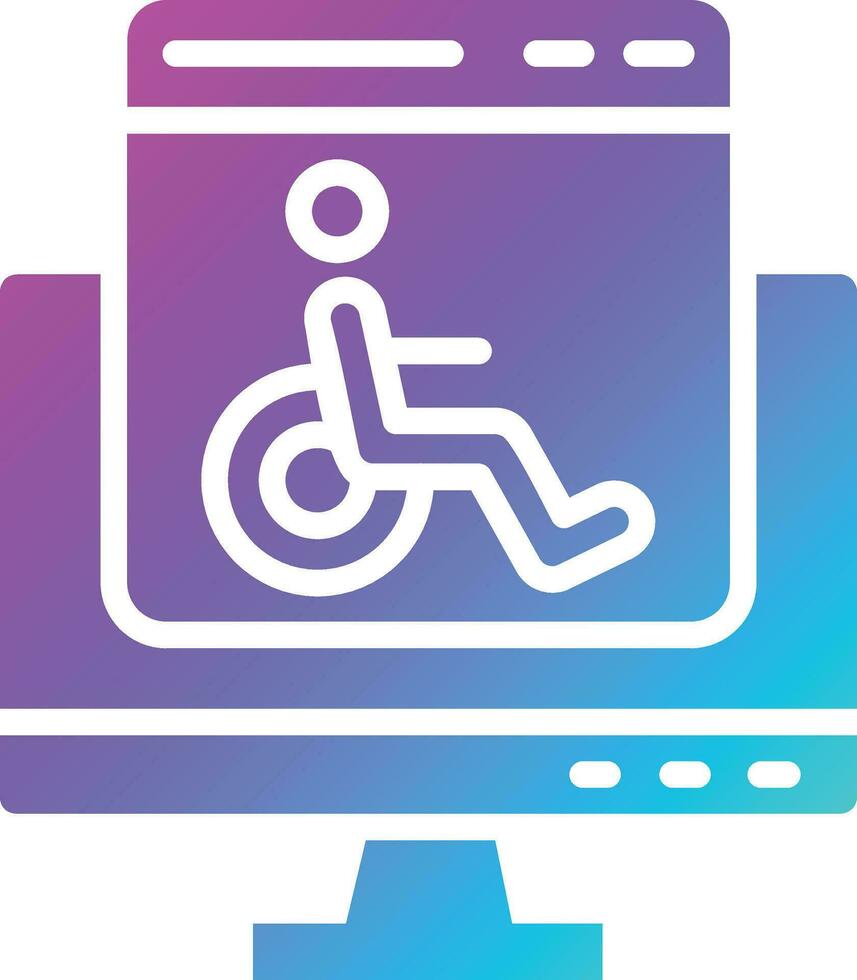 accessibilité vecteur icône conception illustration