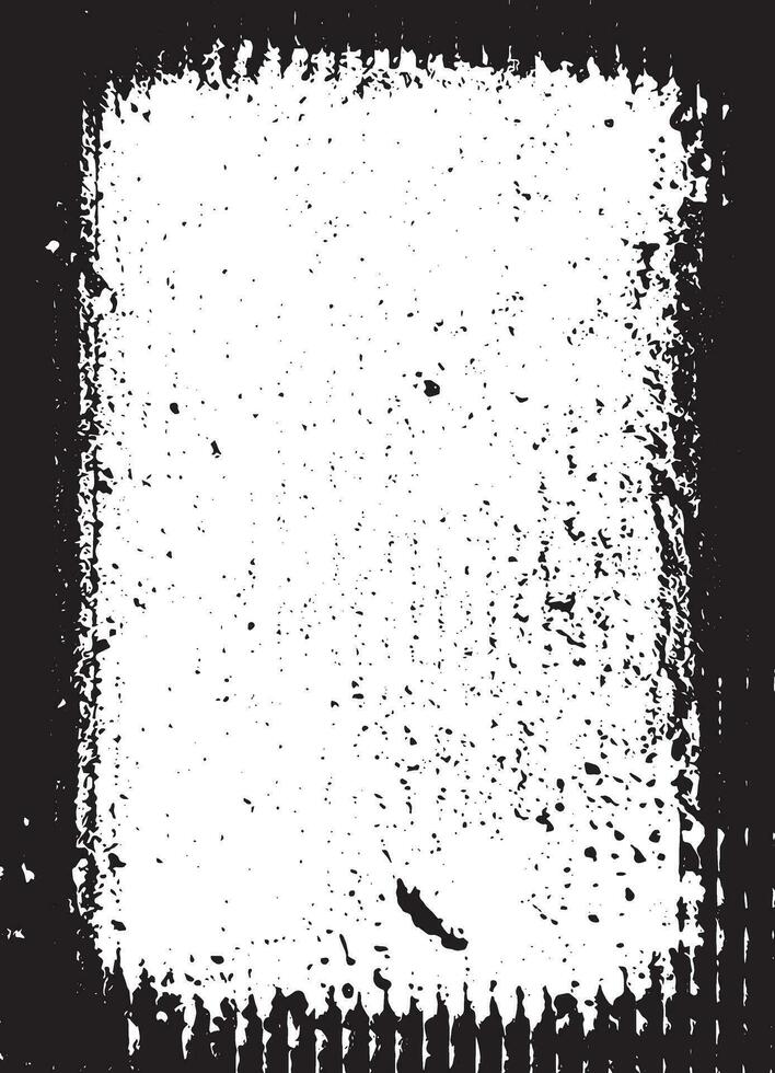 une blanc carré Cadre sur une fissuré mur, grunge frontière, arrière-plans texturé photographique effet modèle vecteur