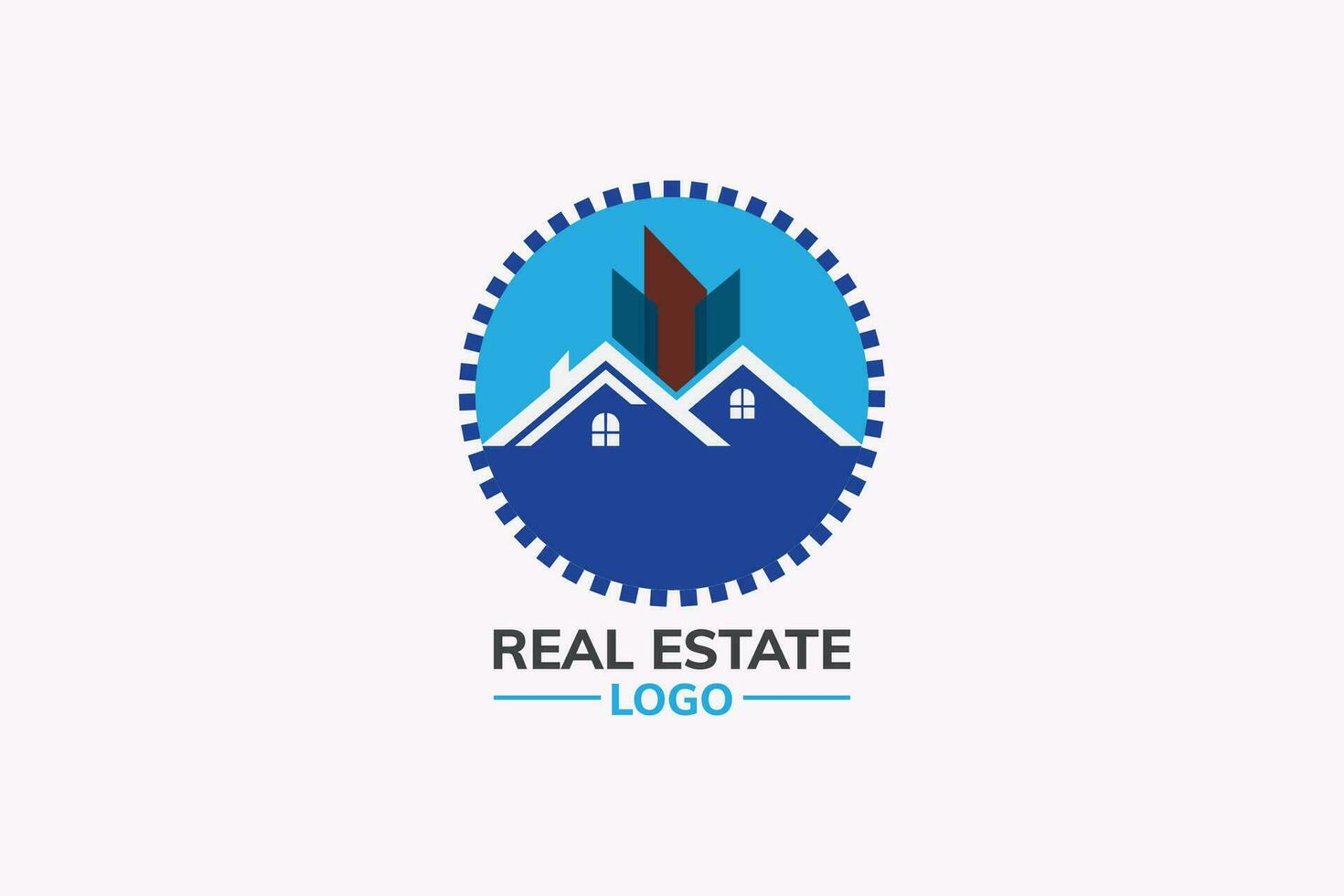 immobilier logo conception vecteur modèle, élégant Accueil mise en scène un service logo