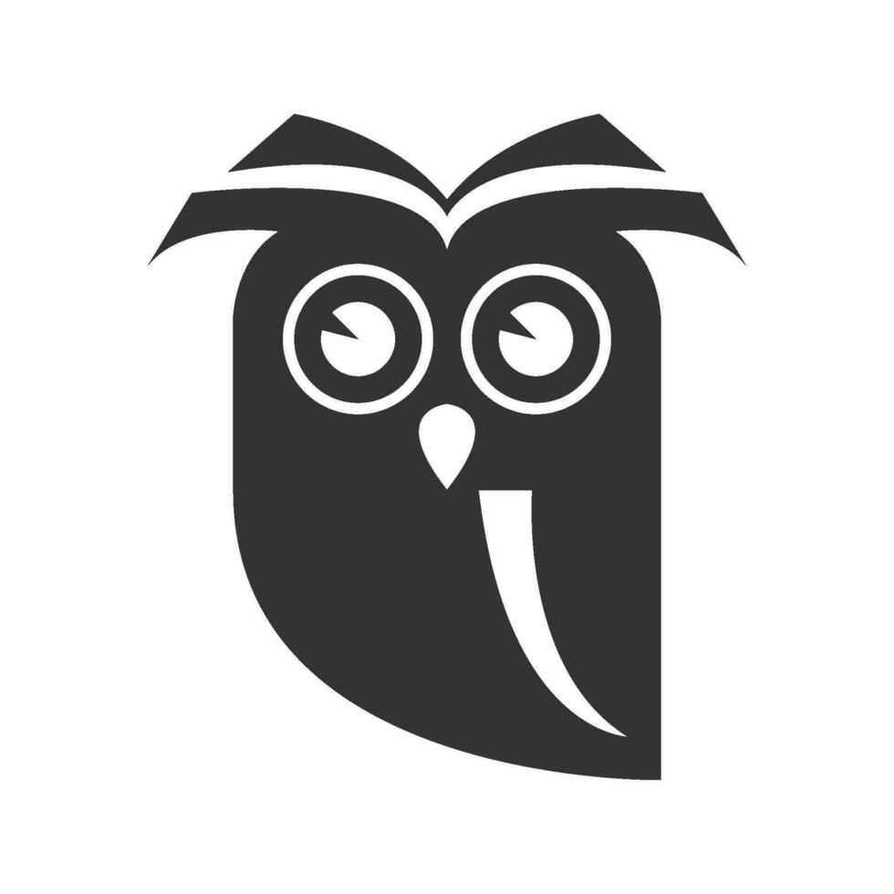 création de logo de hibou vecteur