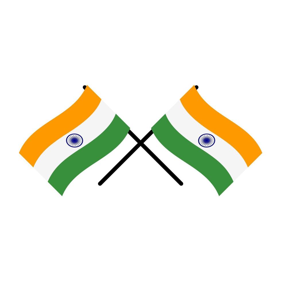 signe abstrait du drapeau de l'Inde. illustration vectorielle vecteur