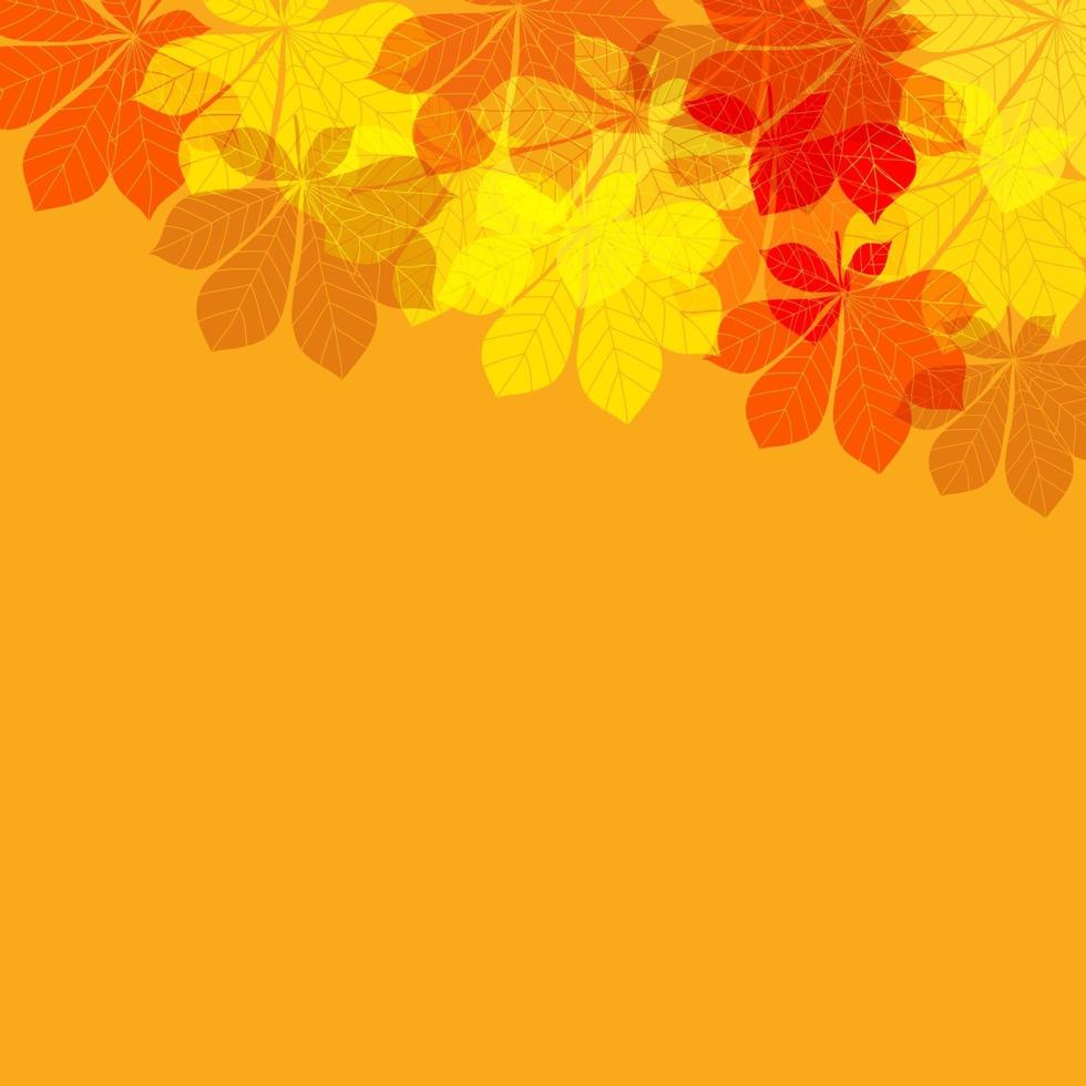 abstrait de feuilles d'automne. illustration vectorielle vecteur
